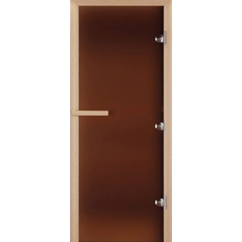Дверь для сауны Везувий Матовая бронза 1800х700